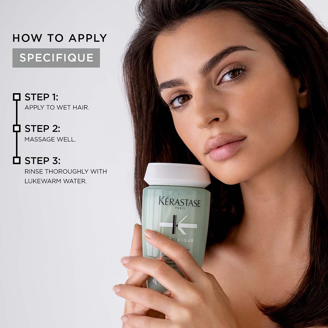 Kérastase Specifique Divalent Balancing Shampoo 250ml | Clarifying Shampoo for Oily Scalp & Dry Hair Lengths | Enriched with Amino Acid and Vitamin B6