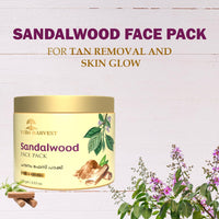 Veda Harvest Rosemary Essential Oil and Sandalwood face pack | Deep cleansing, Hydrates skin, Boosts Collagen, Anti aging