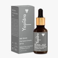 Yapidra Anti-Frizz Hair Serum with SPF 30 | Smoothens, Controls Frizz & Protects from UV | Lightweight Frizz Control Complex for Silky, Shiny Hair | Suitable for All Hair Types (30ml)