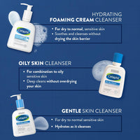 Cetaphil Hydrating foaming Face Wash, Cream to Foam Cleanser 236ml | Niacinamide, Pro-Vitamin B5 & and Aloe for Gentle Cleansing Moisturising Cream for Face & Body, Dry to Normal skin, 80 gm