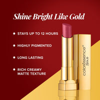 Coloressence Pure Matte Lipstick | 9 Hours Stay | Waterproof & Highly Pigmented | One Swipe Application - Fresh Brew, 3.3Gm