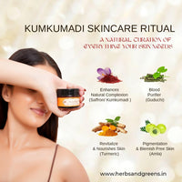 HERBS & GREENS Greens Ayurvedic Kumkumadi Radiance Moisturising Face Cream|Hydration, Glow & Skin Brightening|Pigmentation & Spots|Anti Aging Day & Night Face Moisturizer For Woman & Men, 50 Gm
