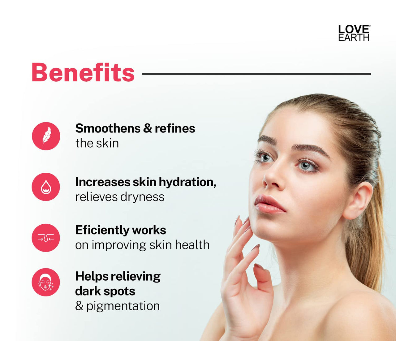Love Earth AHA 10% Lactic Acid Serum With Organic Carrot Root & Hyaluronic Acid For Hyperpigmentation, Dark Spots & Ageing 30 ML