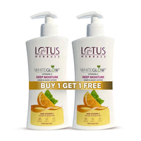 Lotus Herbals Vitamin C Deep Moisture Hand & Body Lotion, Moisturizer for Dry Skin, Moisturizer for Women & Men, 400ml + 400ml - BUY 1 GET 1 FREE