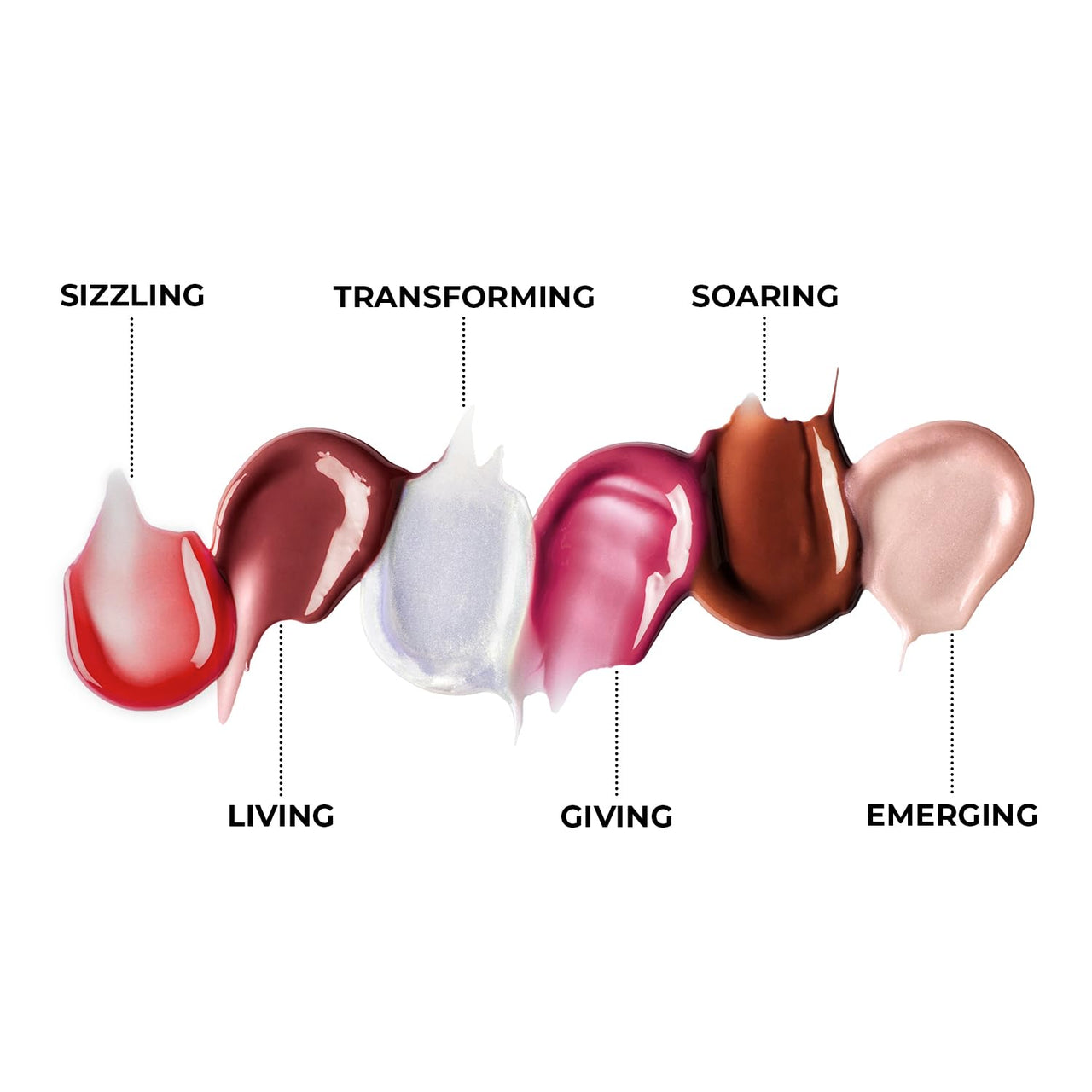 FAE Beauty Peptide Lip Gloss | With Passionfruit Oil & Argireline to Smoothen, Even, and Soften Lips | Non Sticky | Hydrating | Vegan | Shade Emerging | Transparent Shimmery Rose Gold Gloss
