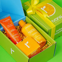 Rivona Naturals Skin Essentials Brightening Kit |Gift Box To Pamper Your Loved Ones |100% Natural Rivona Products | Pack of 4 |Pampering Kit for Birthday, Anniversary & All Occasions | 100% Vegan