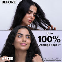 Naturali Damage Repair Shampoo | Improves Damaged Hair In Just 4 Uses | With Avocado & Moringa Oil | Sulphate Free | For Women | Shampoo for Frizzy and Dry Hair | Paraben Free | 370 ml