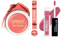 Insight Cosmetics Insight Non Transfer Lip Color Matte Texture12Hrs WaterproofTrue ColorSmudge Proof Paraben Free 100% Veg, 4ml(LG40-04) Crème Blusher, Face Makeup, Soft Salmon, 3.5 gm(B-02=01)