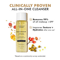Conscious Chemist Makeup Remover Oil Cleanser|130 Ml|Face Wash, Cleanser Oily Skin, Makeup Remover. Men & Women. Removes Waterproof Makeup, Spf & Impurities. Soft & Glowing Skin - Daily Dissolve