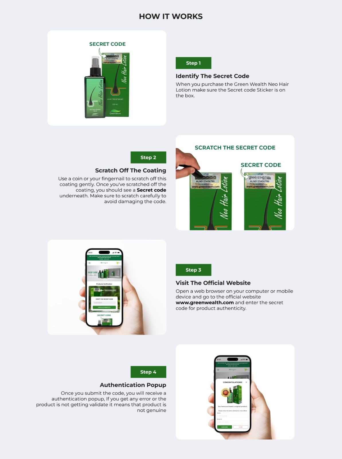 Green Wealth Neo Hair Lotion, 120 ml, Hair Regrowth Treatment, Vitamin B For Hair Growth, Strengthens Damaged Hair Loss And Revitalizes Scalp Hair Care