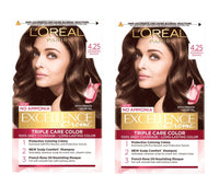 L'Oreal Paris Excellence Creme Hair Color, 4.25 Aishwarya'S Brown, (72ml+100g) (PACK OF 2)