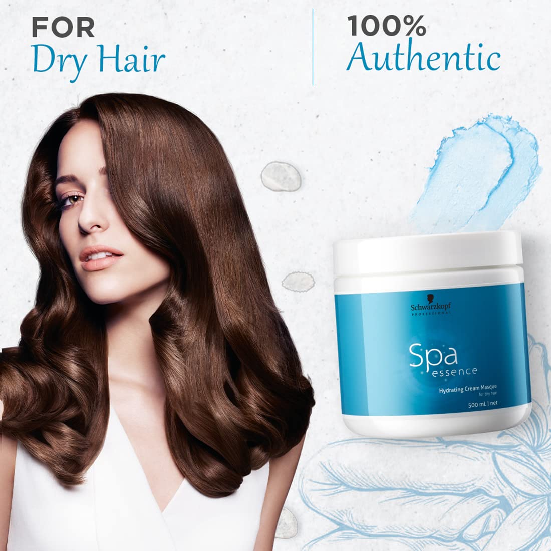 Schwarzkopf Professional Spa Essence Hydrating Masque | For Dry Or Dehydrated Hair | 500 Ml (Pack of 2)