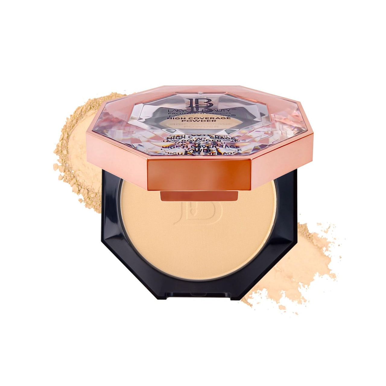 Lakyou Beauty Diamond High Coverage Compact Powder 15g | Full Coverage | Matte Finish | Pore-Minimizing | SPF 30 | Long-Lasting | Lightweight | Oil-Control | Portable (03(Natural Nude), 15g)