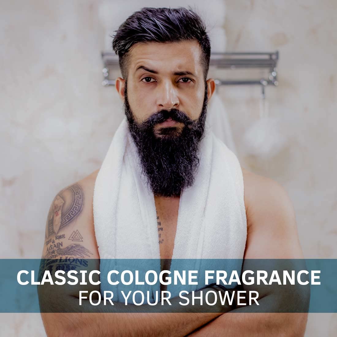 Ustraa Deo Soap For Men With Sea Minerals - 100 gm - Pack of 8 | Fresh Aquatic Fragrance | Deodorizing Soap With Sea Minerals | Rich & Intense Foam | For all skin types