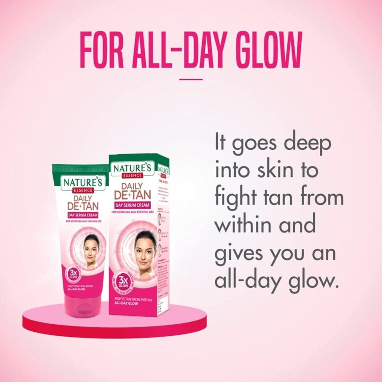 NATURES ESSENCE Daily De-Tan Day Serum Cream, 100 G