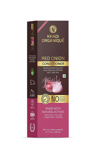 Khadi Organique Red Onion Hair Conditioner With Keratin Protein Booster (SLS & PARABEN FREE) (Red Onion Conditioner (Pack of 2))