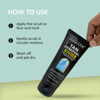 MANCODE DeTan Scrub – Tan Removes Blackheads | Brightens Skin | De-Tan Face Scrub | Exfoliates & Renews Skin Cells- 100ml