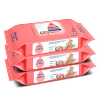 Johnson's Baby Wet Wipes | 216 Wipes | Alcohol & Soap Free | Prevents Rashes & Redness | with 3X Moisturising Lotion | As Mild as Pure Water | Enriched with Glycerin |