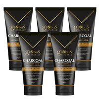 Globus Naturals Anti Pollution & Anti Acne Charcoal Peel Off Mask, Detoxifying Face mask, Fights Pollution and De-Tans skin, For Women & Men with Oily & Acne Prone Skin, 100 gms, Pack Of 5