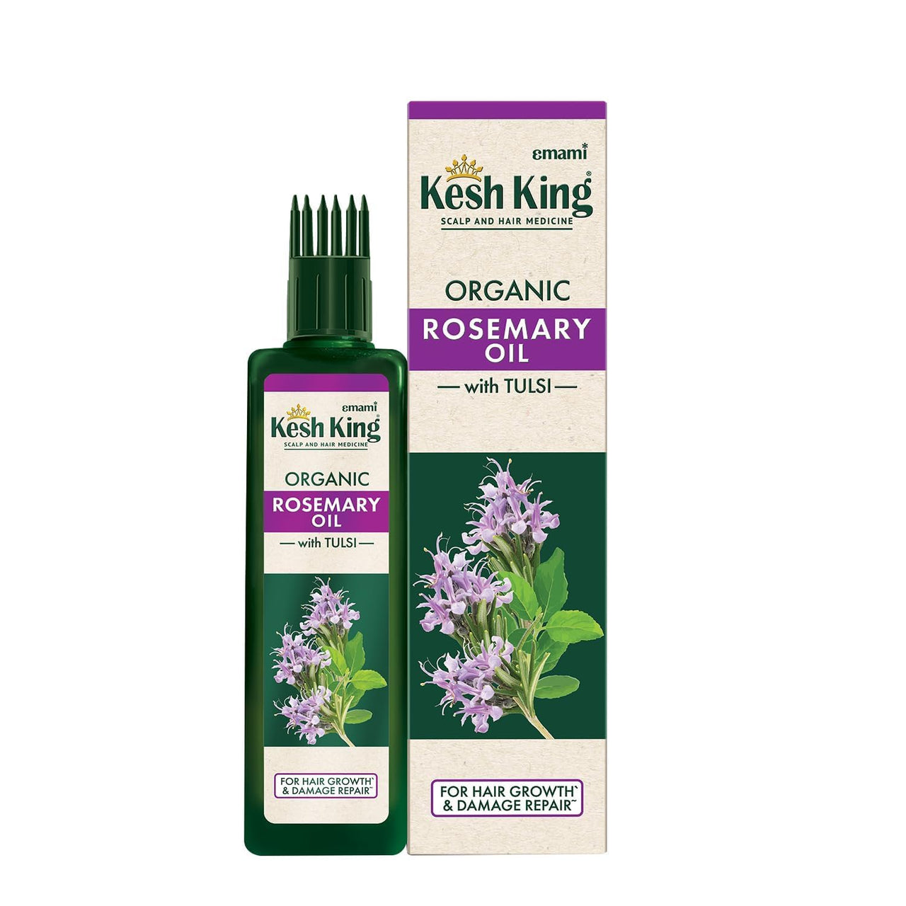 Kesh King Rosemary Oil With Tulsi | For Hair Growth & Damage Repair |Boosts Hair Growth - 200ml