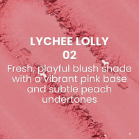 Typsy Beauty Ph-antastic Color Adjusting Blush|Lychee Lolly 02|Flawless Finish|Featherlight|Long Lasting|4g