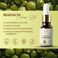 Vamp Beauty Hydrating Face Serum | with 5% Vitamin C, 2% Hyaluronic Acid & Squalane | Lightweight & Fast Absorbing | Anti-Wrinkle Moisturizer for Dry, Rough Skin | 15ml