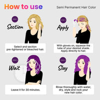 2.Oh! Italian- Purple Hair Color For Women & Men | Ammonia-Free DIY Semi Permanent Hair Color | Enriched with Argan Oil | Lasts upto 12-15 Washes