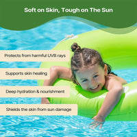 Herby Angel Natural Kids Sunscreen for Babies & Kids - SPF 35, PA++ | Lotion for Body & Face | Broad Spectrum UVA & UVB Protection - Non-Greasy (50ml)