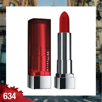 Maybelline New York Color Sensational Creamy Matte, 634 Bold Crimson, 3.9g with FREE Color Sensational Creamy Matte 656 Clay Crush