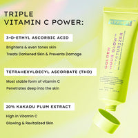 Hyphen Golden Hour Glow Face Moisturizer | Skin Brightening With Triple Vitamin C -20% Kakadu Plum, 3% Niacinamide Oil Free Cream|Oily, Dry, All Skin Types - 50Ml