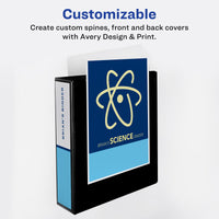 Avery Economy Showcase View 3 Ring Binder, 2 Inch Slant Rings, 1 Black Binder (19700) 2