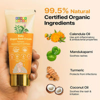 Herby Angel Baby Diaper Rash Cream - Natural Ingredients for Soothing & Protecting Baby's Skin | Kids Skin Care & Anti-Chafing Cream - 50 gm