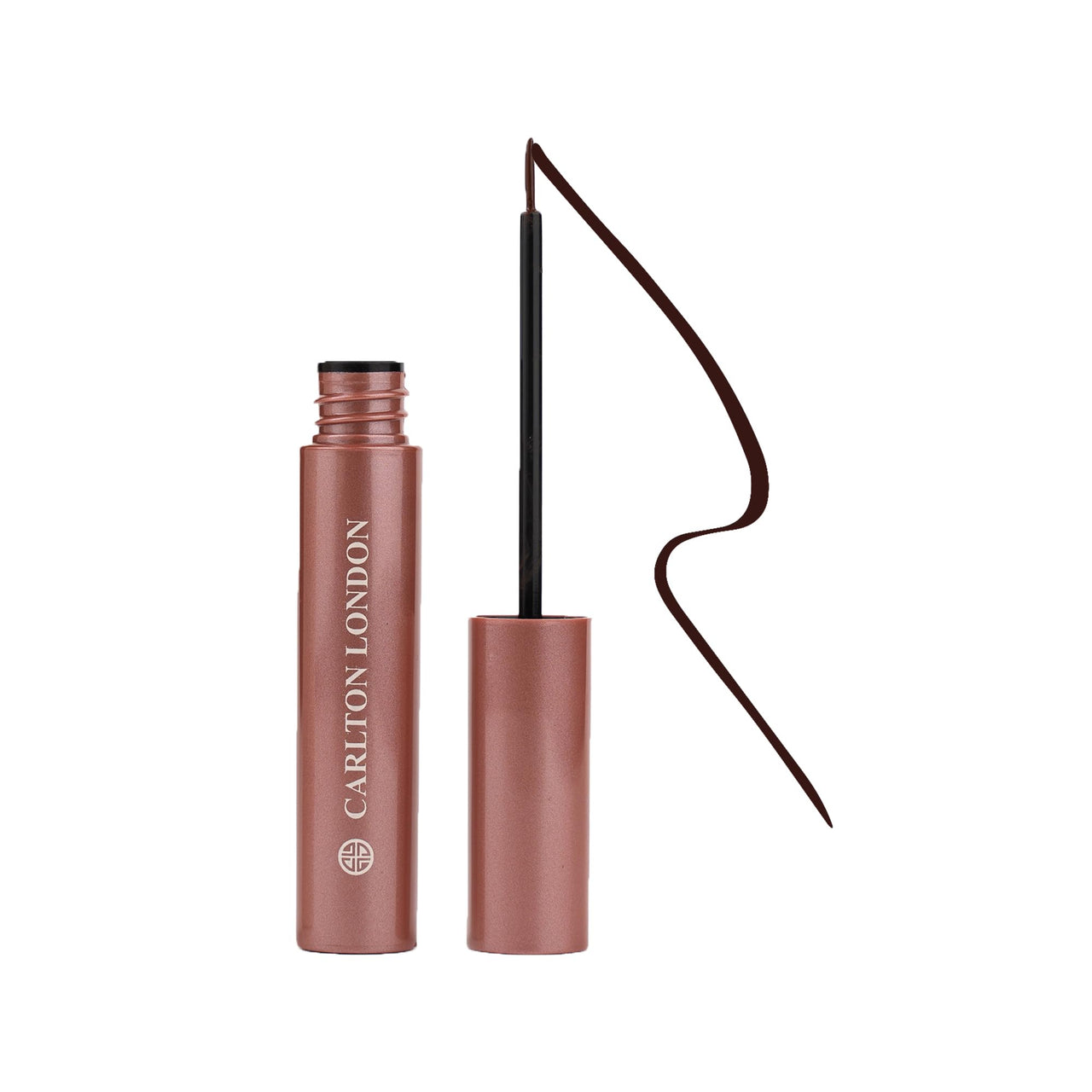 Carlton London Stunnig Black Liquid Eye Liner |Enriched With Vitamin-E |Long Lasting Matte Waterproof Liner, Smudge Proof, Transfer Proof Eye Makeup |Upto 24 Hrs - 5ML(Bitter Chocolate)