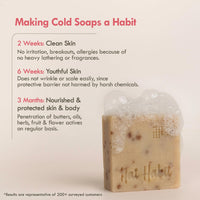 Nat Habit Brightening Milk-Rosehip Bath Soap With Ayurvedic Cold Processed For Scar Reduction, Gentle Exfoliation & Tan (Pack of 2 x 125gm)