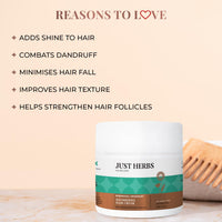Just Herbs Nourishing Hair Cream for Men & Women with Bhringraj & Rosemary, Helps Reduce Dandruff and Hairfall 100 g