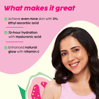 PLIX - The Plant Fix Guava Powered Regime for Glowy Skin | Hydrating Cleanser | 10% Vitamin C Dewy Serum | Smoothie Moisturizer | Promotes Hydration & Brightening | Glowing in 1 Use