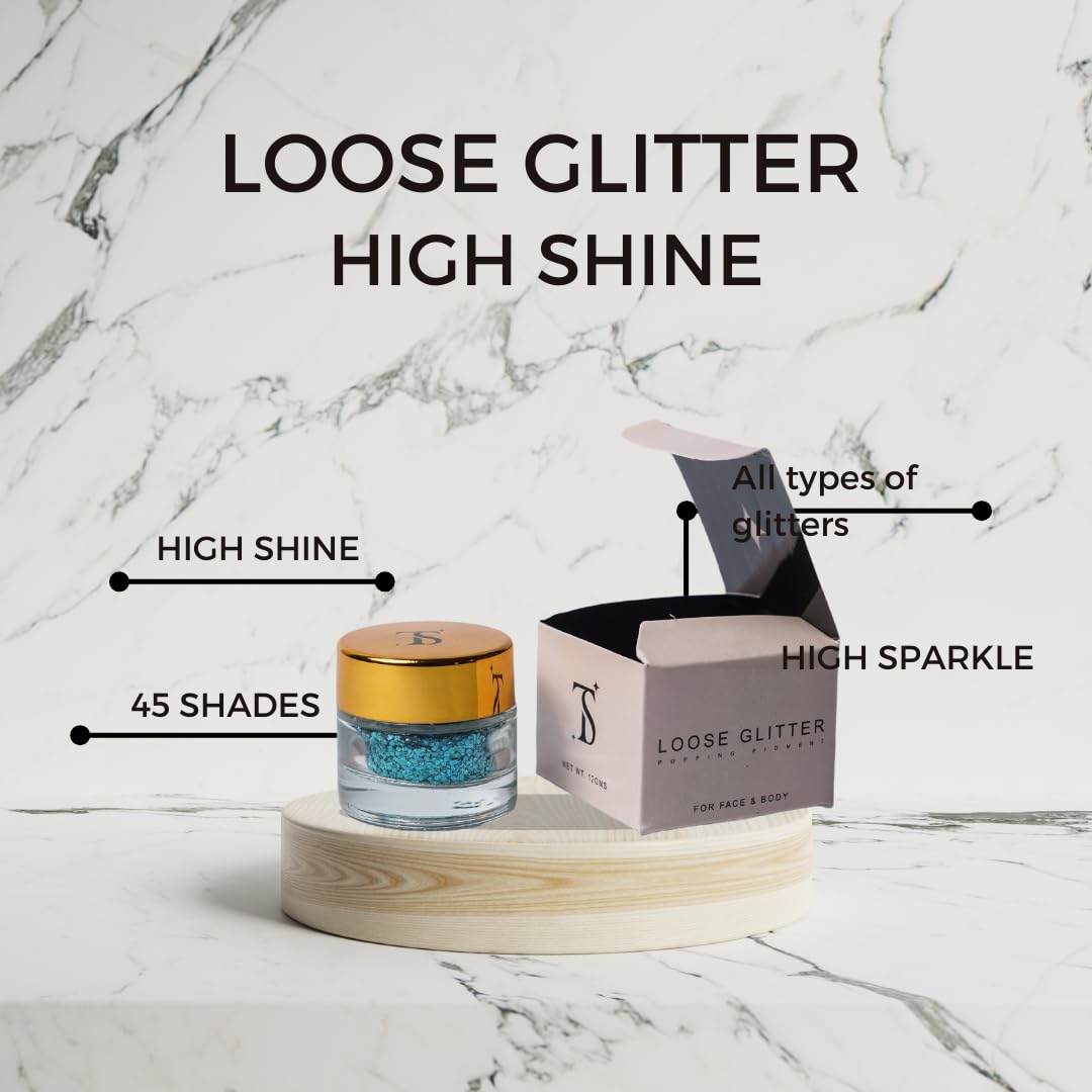 Loose Glitter Eyeshadow Powder Shiney Glitter (Pistachio)