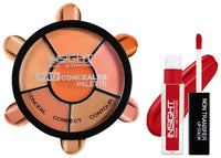 Insight Cosmetics Pro Concealer Palette-ConcealerConceal Correct Contour WaterProof (CR105-Concealer) Non Transfer Lip Color Matte Texture12Hrs Waterproof, 4ml(LG40-02)