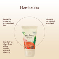 MOHA: Moisturizing Lotion with Foot Care Cream Combo (Lotion 100ml & Foot Care Cream 100ml) | For Smooth and Soft Skin | Heals Cracked And Dry Feet And Repairs Skin | Unisex