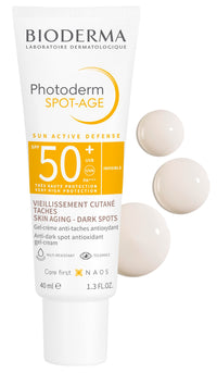 Bioderma Photoderm Spot Age SPF 50+ Reduces Spots and Wrinkles Antioxidant Boosted Sunscreen, 40ml