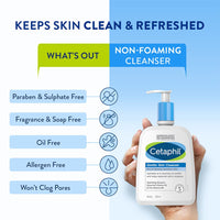 Cetaphil Gentle Skin Cleanser , Hydrating Face Wash for Dry to Normal Skin ,Soap Free & Non irritating 1Ltr
