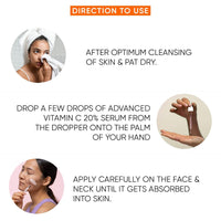 Beauty Glazed Professional 10% Vitamin C Face Serum With Power of 1% Alpha Arbutin, Vita-E, Ferulic Acid | Advance Skin Brightening Formula for Glowing Skin | Uneven Skin Tone | Non Irritating | 30 ml