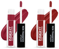 INSIGHT Non Transfer Matte Lip Color, 4Ml (22 Autumn) & Matte Lip Color, 4Ml (12 Red Room)