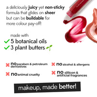 Ruby's Organics Mini Lip Oil Gloss for Women & Girls, All Skin Tones- Moisturizing, Long Lasting, Non Sticky & Non Drying Formula, Glossy Texture, Natural Lip Makeup, Paraben Free - Cherry, 3 ml