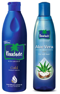 Parachute Advansed Aloe Vera Enriched Coconut Hair Oil & Parachute Advansed Gold Coconut Hair Oil
