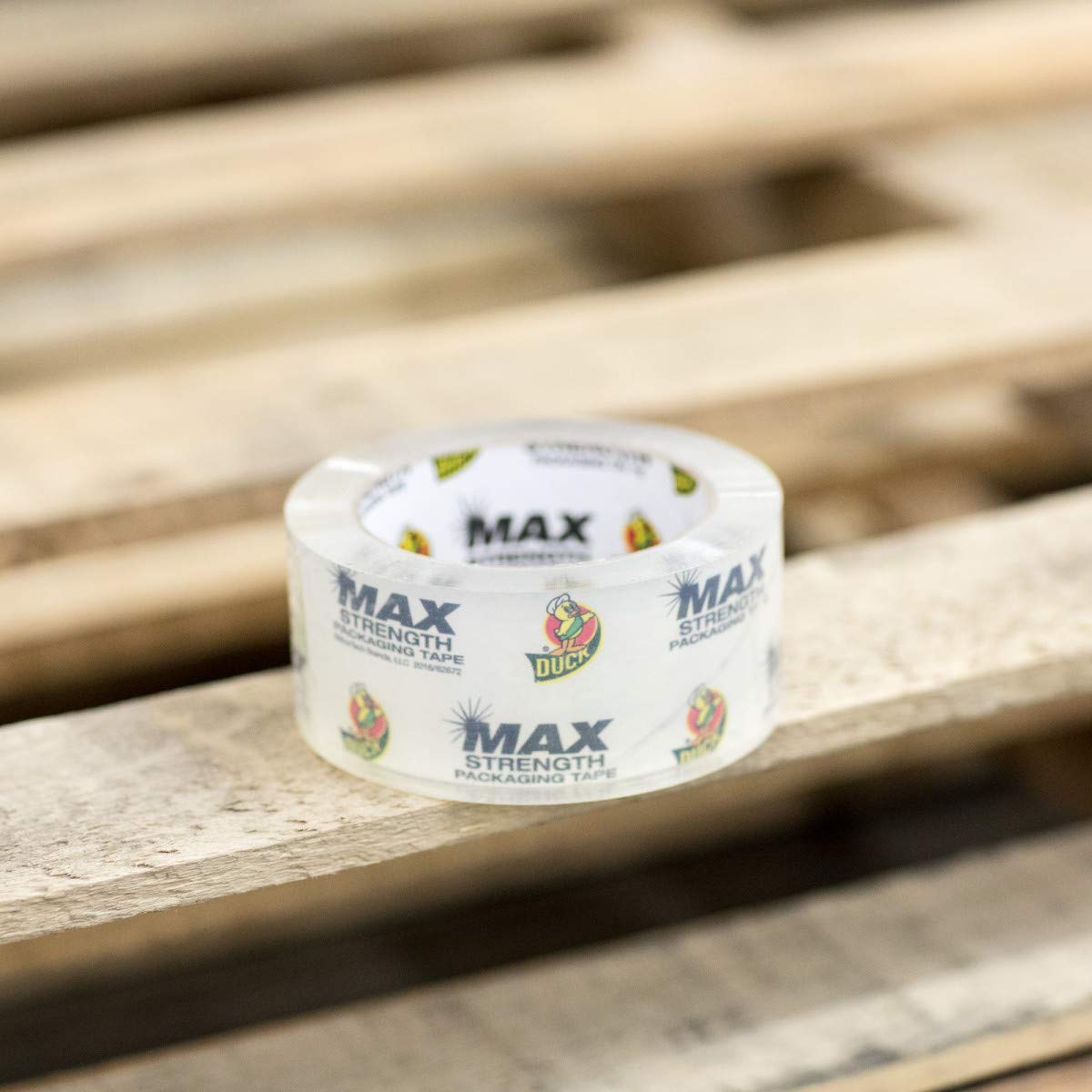 Duck Max Strength Clear Packaging Tape, 4 Rolls, 218.4 Yards, Maximum Strength Heavy Duty Packing Tape for Shipping & Moving, Strong Packing Tape Refills for Boxes, 1.88 In. x 54.6 Yd. (241511) 1.88" x 54.6 Yards