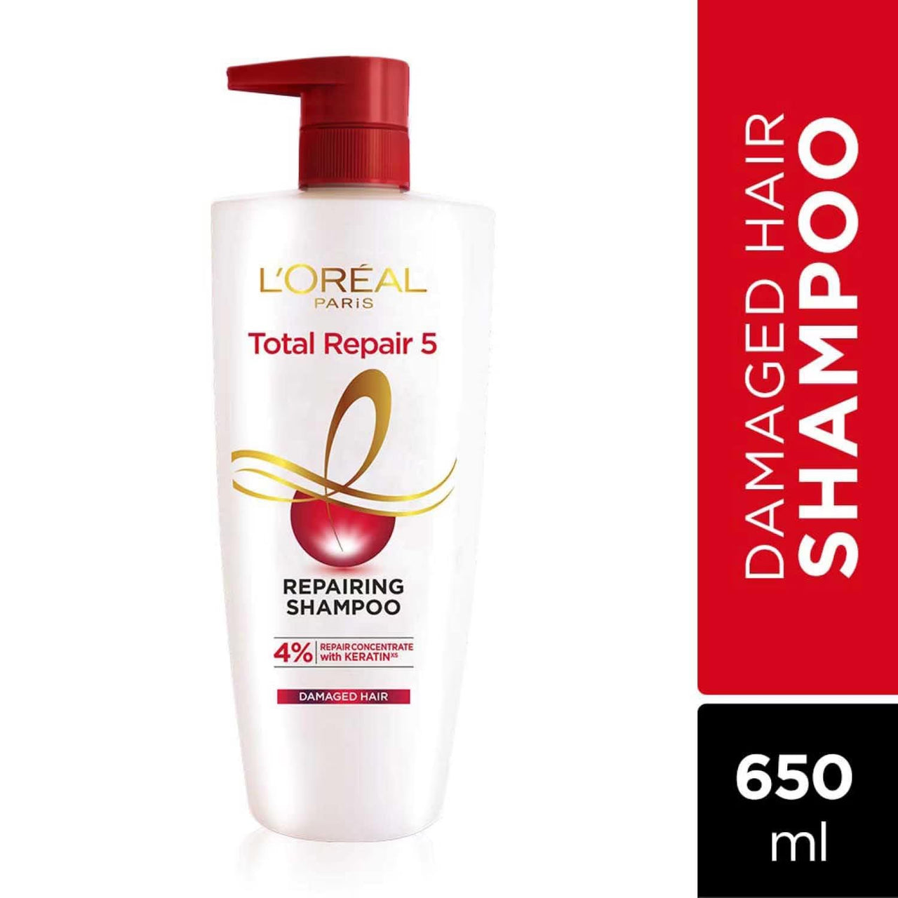 L Oréal Paris Total Repair 5 Repairing Shampoo With Keratin XS For Damaged Hair