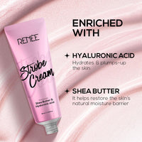 RENEE Strobe Cream, Dewy Finish Highlighter for Face, Smoothens, Plumps & Hydrates Skin, Instant Luminous Glow, Hyaluronic Acid & Shea Butter Infused, Illuminating Makeup Base for All Skin Types 30ml