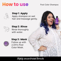 2.Oh! Italian Post Color Shampoo with Color Protect Complex | Daily Use Shampoo for Coloured Hair with pH 4.5 | Anti Frizz Shampoo for Color Treated Hair | Colour Protect Shampoo for Women and Men
