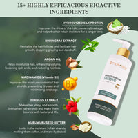 Imperiale Botanique Absolute Nourishing Hair Shampoo | FDA Approved | Bhringraj, Rosemary & Silk Protein | For Thicker, Stronger Hair | Restore Vitality, Promotes Hair Growth | Adds Shine | All Hair Types | 15 Herbs, 250 ML
